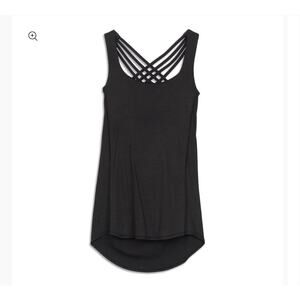 Lululemon‎ Women's Free to Be Wild 2-In-1 Tank Top Gym Yoga Run Black Size Small